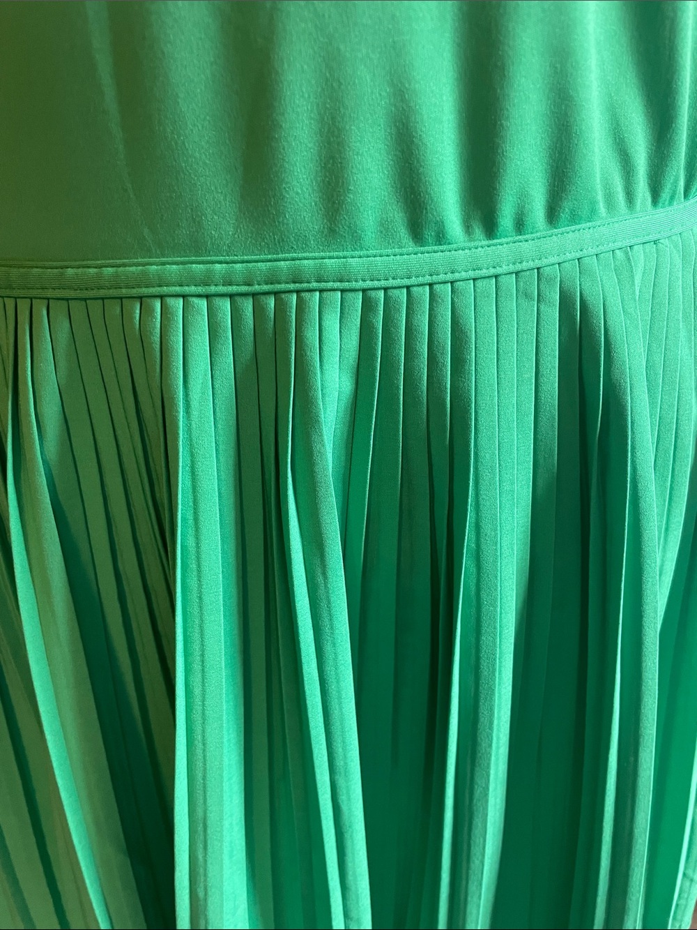Crane Kelly Green Pleated Waist Tank Dress Size XL - Picture 7 of 9